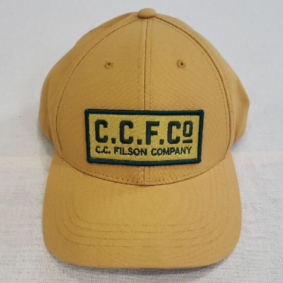 Filson Company Golden Tan Baseball Cap C.C.F. Co 100% Cotton Seattle 1897 - Picture 1 of 7
